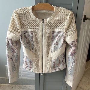 BCBG Tarik Floral Print Jacket XS